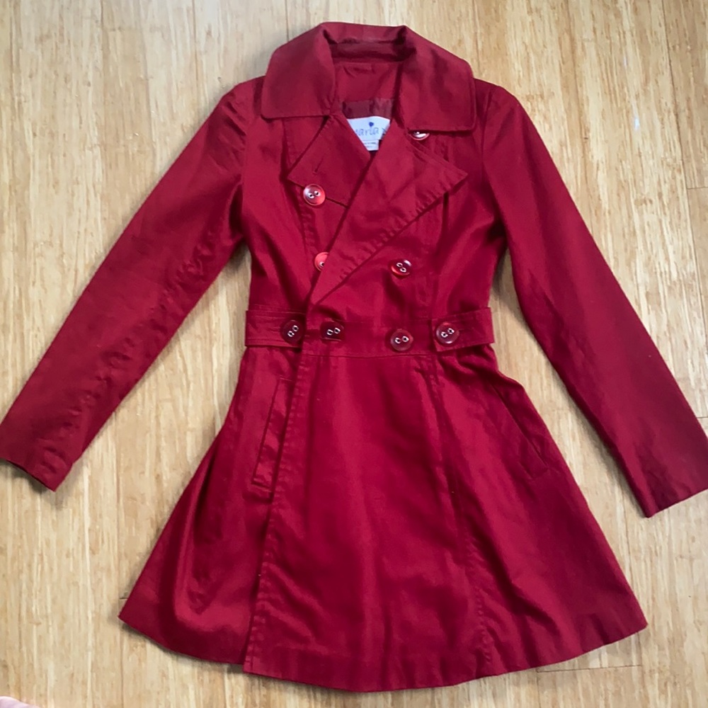 Red Trench coat